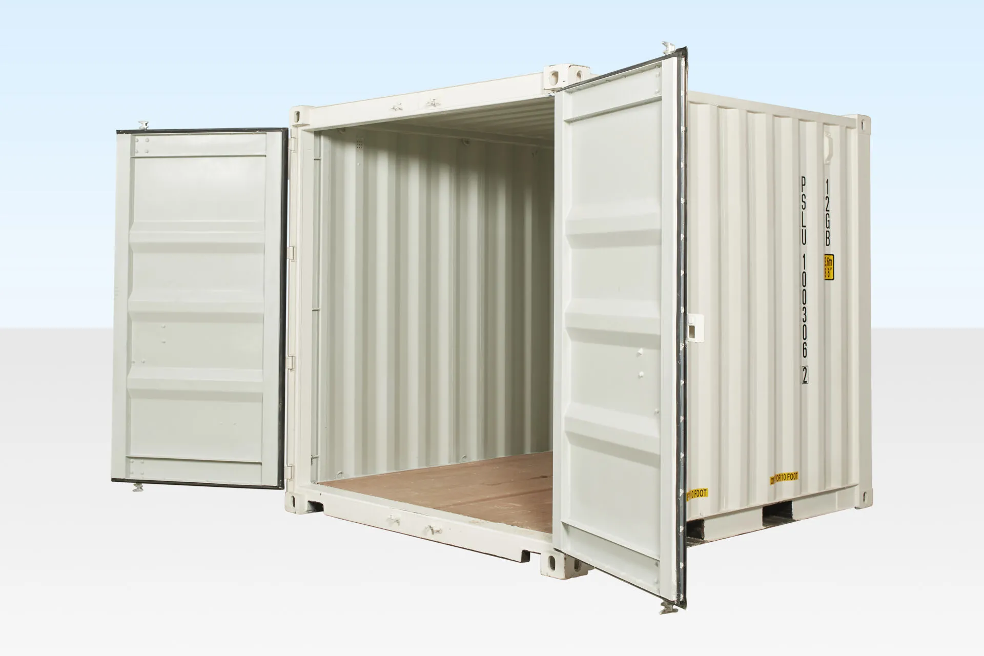 10ft x 8ft shipping container (one trip) – white