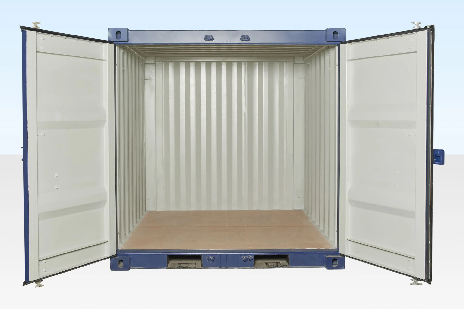 8ft one trip shipping container (blue)